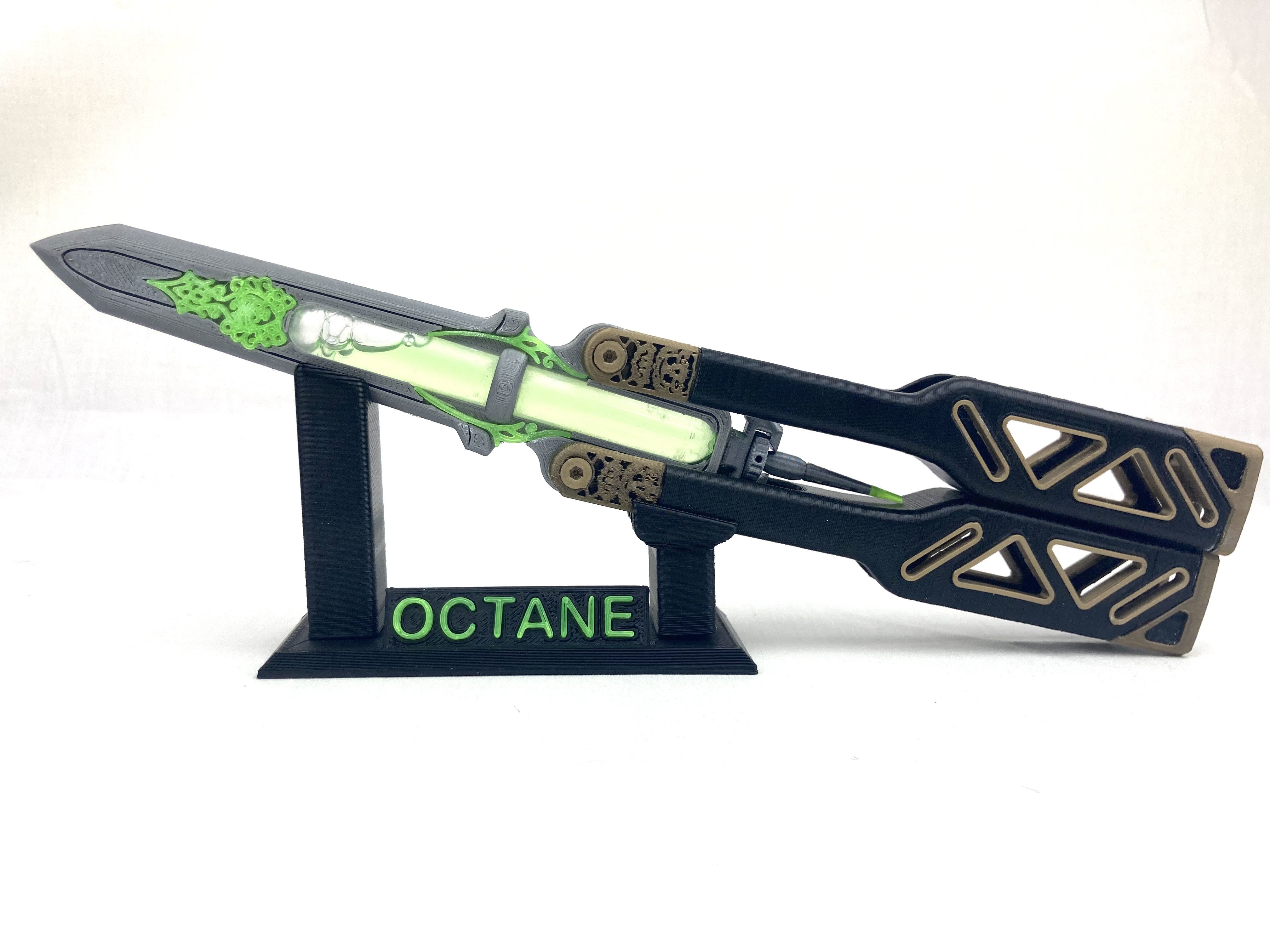 Réplique Couteau Papillon Octane Apex Legends - Pièce Collection Métal 21cm, Cadeau Fan De Gaming