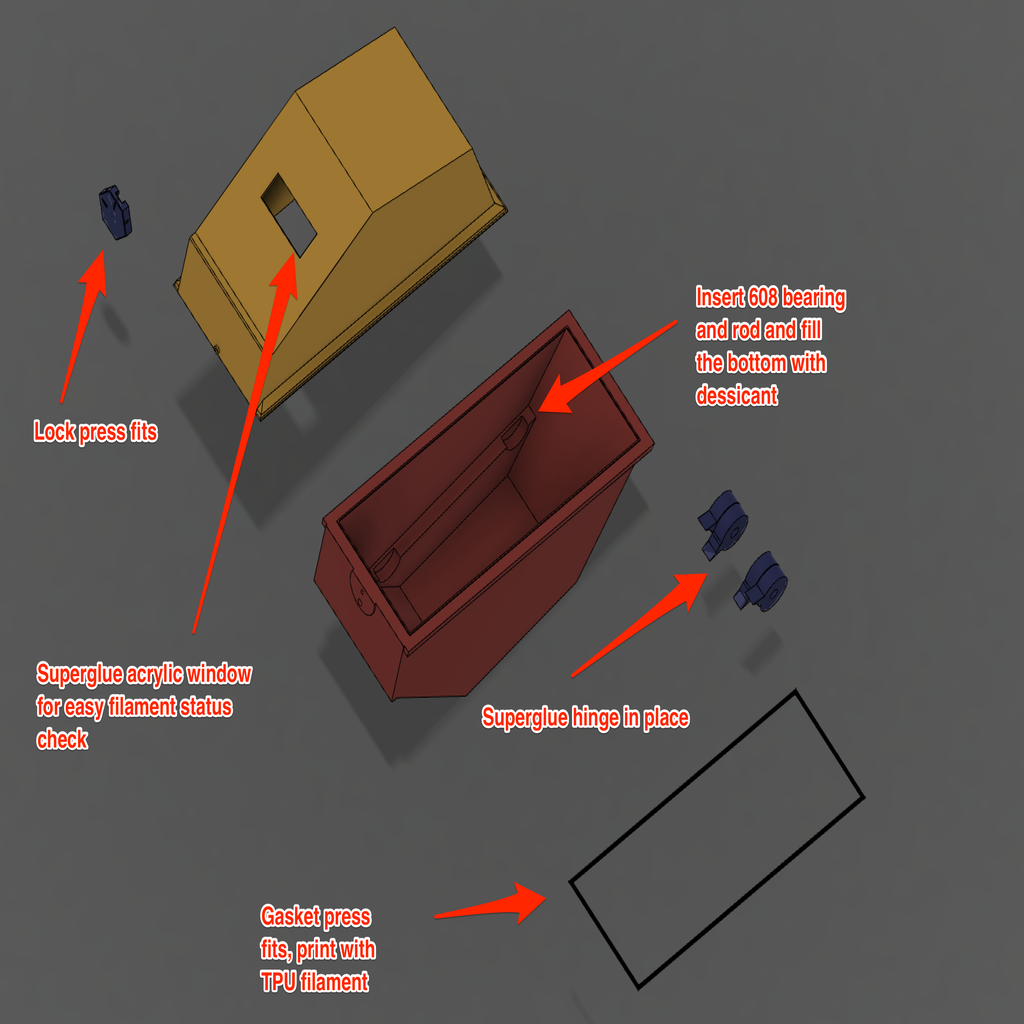 Free STL file Airtight Spool System 608 Bearing Based Unwinding 🔧・3D