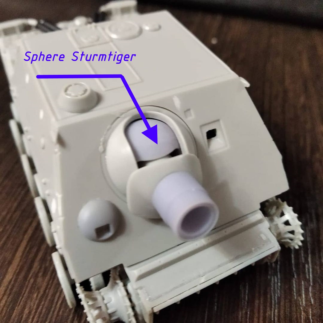 Stumrtiger Shell 🔫 Sphere Sturmtiger Сфера Штурмтигра1:72・Free STL File for ・Cults