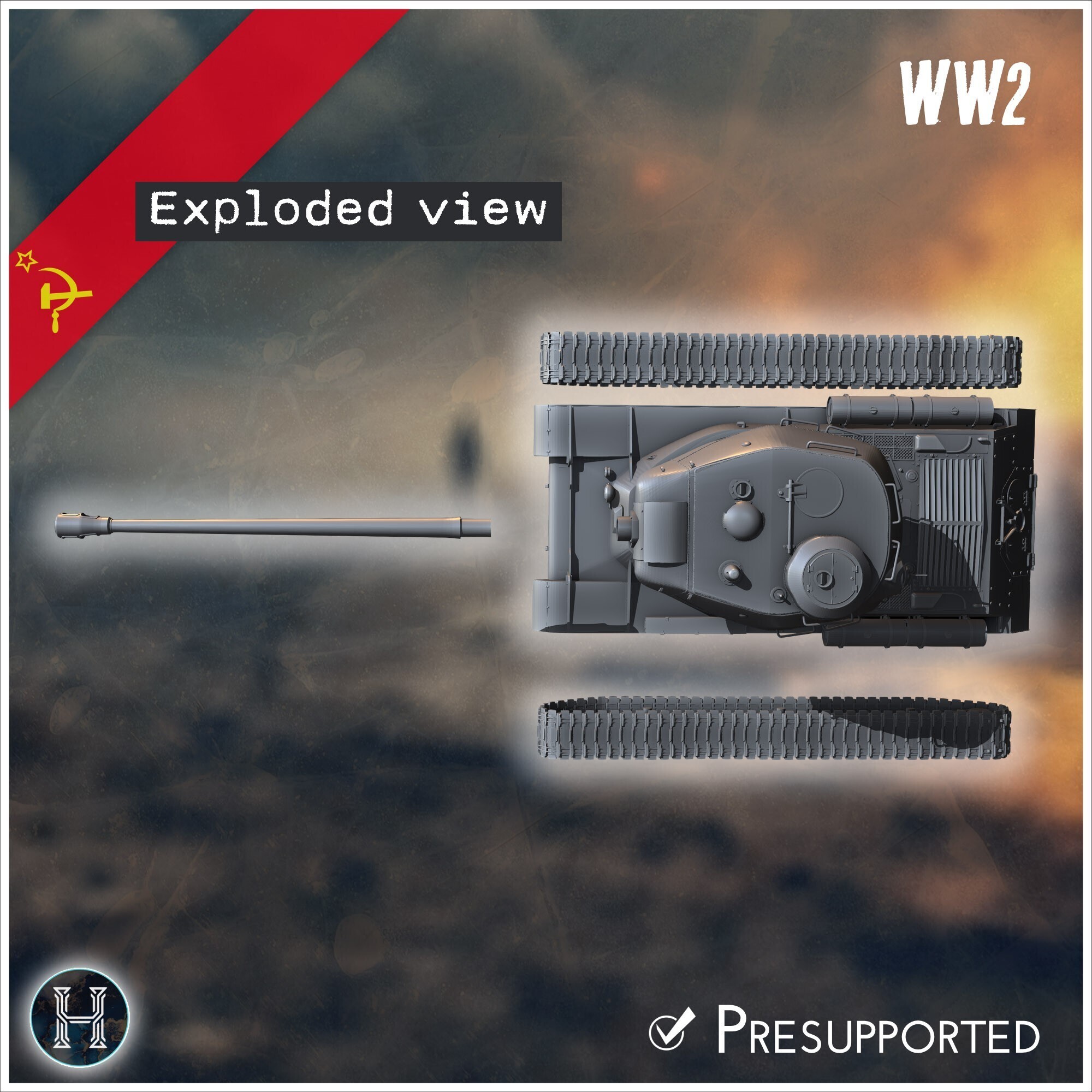 🪖 IS-2 1943 heavy tank - Soviet army WW2 Second World East front ...