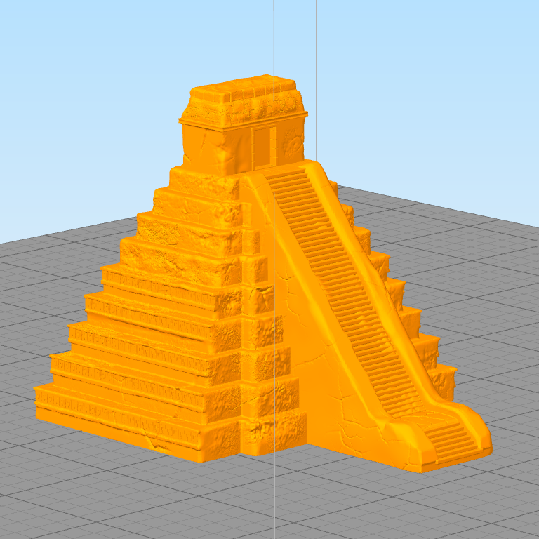 Fichier STL Mesoamerican pyramid with sanctuary 8 - Maya Aztec Cuetzpal ...