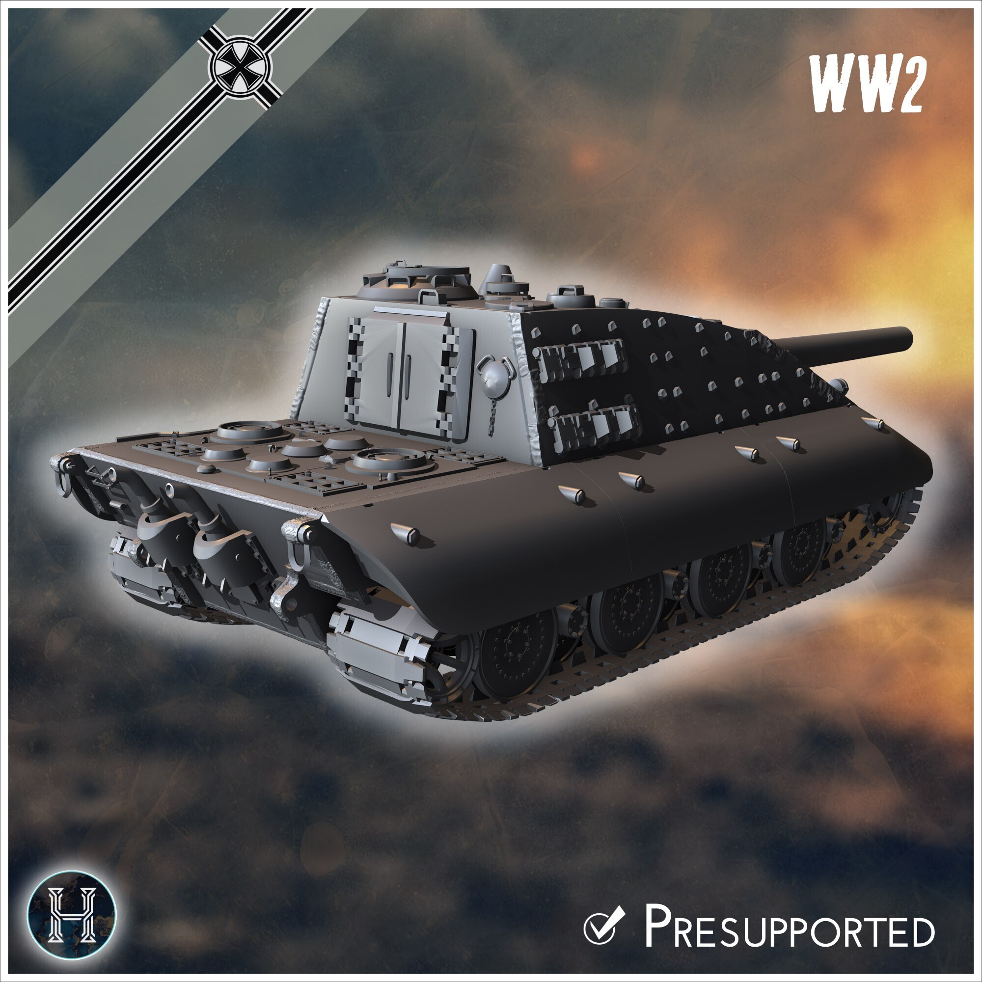 🔫 E-100 Sturmpanzers 210mm Entwicklung assault gun - Germany Eastern ...