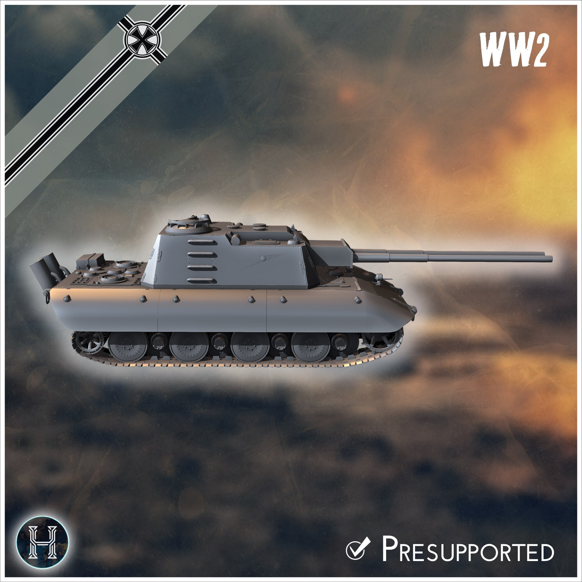 🐊 Flakzwilling 88mm Flak 43 L/71 auf E-100 Alligator
