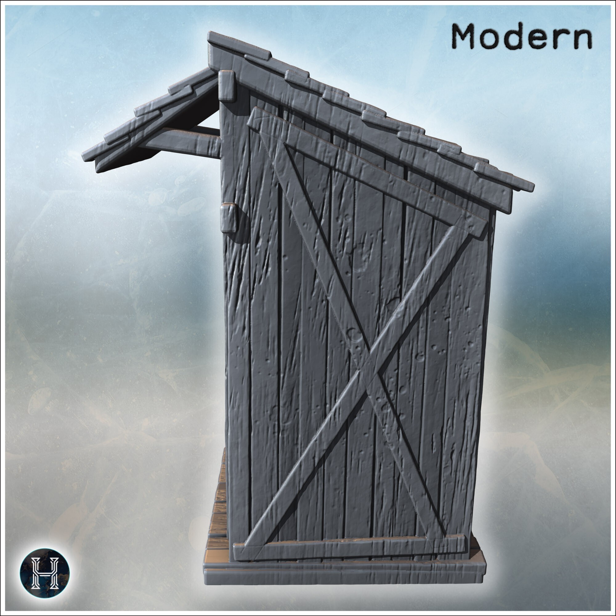 Photo inspiration: Visual Reference: Medieval Wooden Outhouse For Villages Farms And Rural Settlements 1
