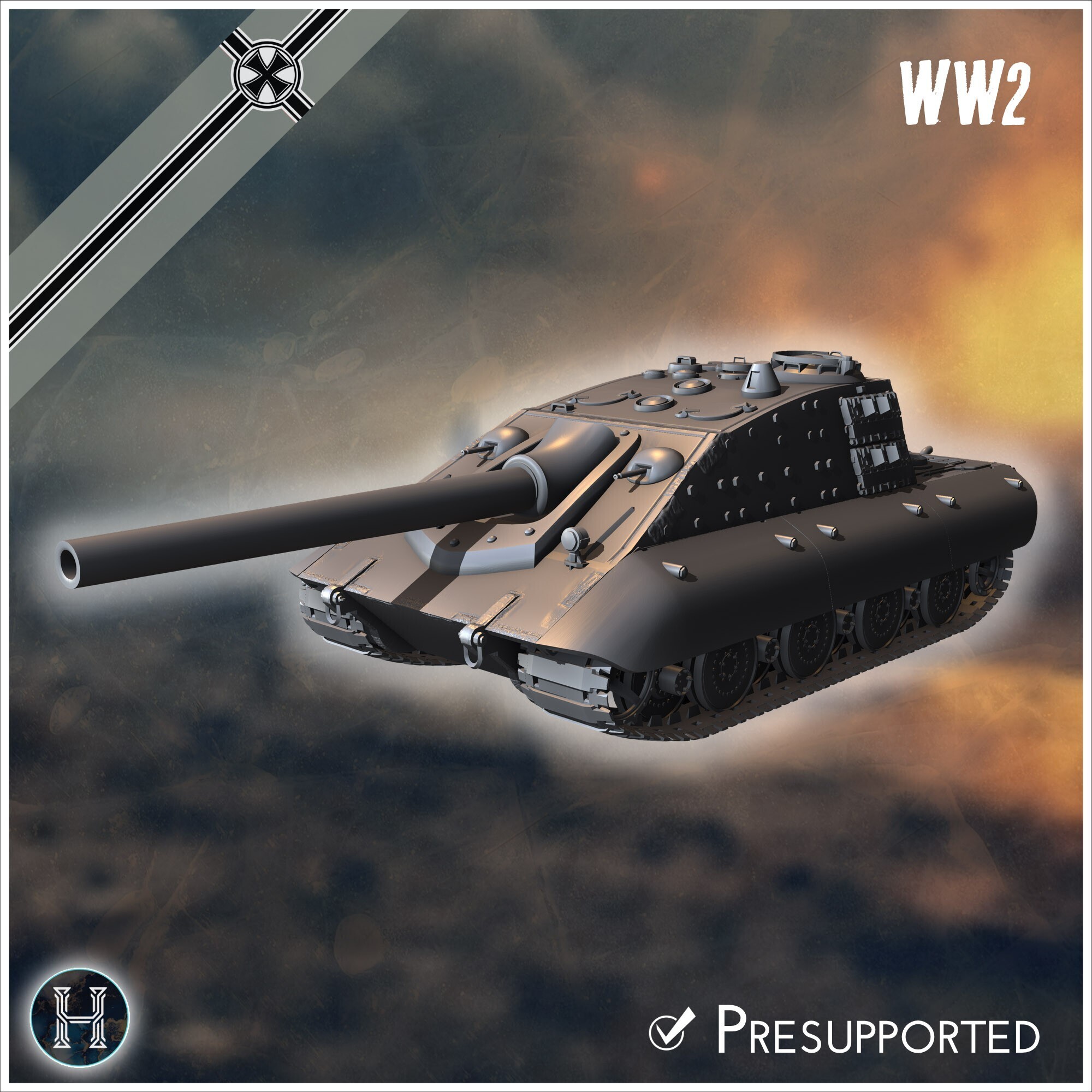 🔫 E-100 Sturmpanzers 210mm Entwicklung assault gun - Germany Eastern ...