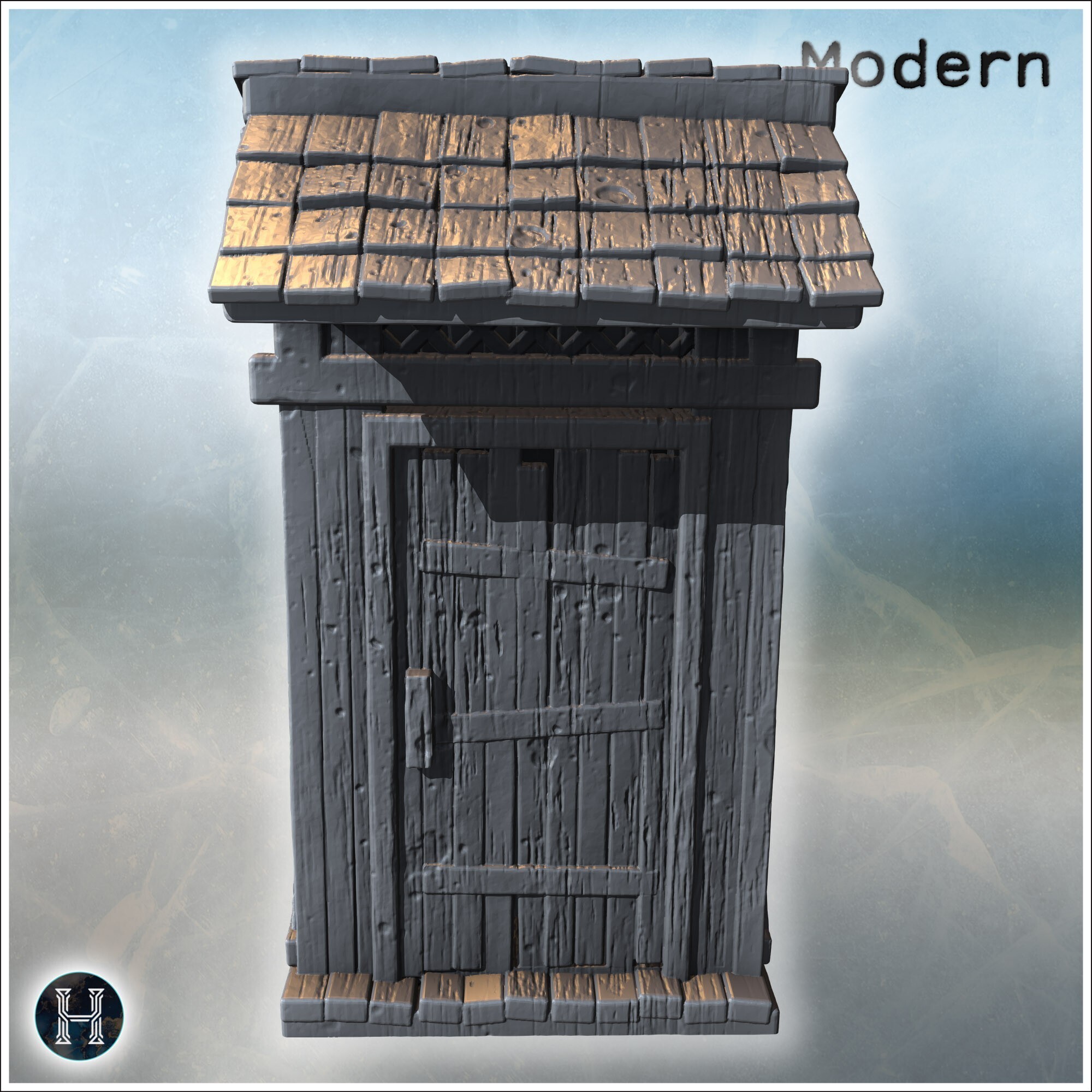 Curated visual reference: Wooden Crate Settlements Makers Reference: Medieval Wooden Outhouse For Villages Farms And Rural Settlements 1