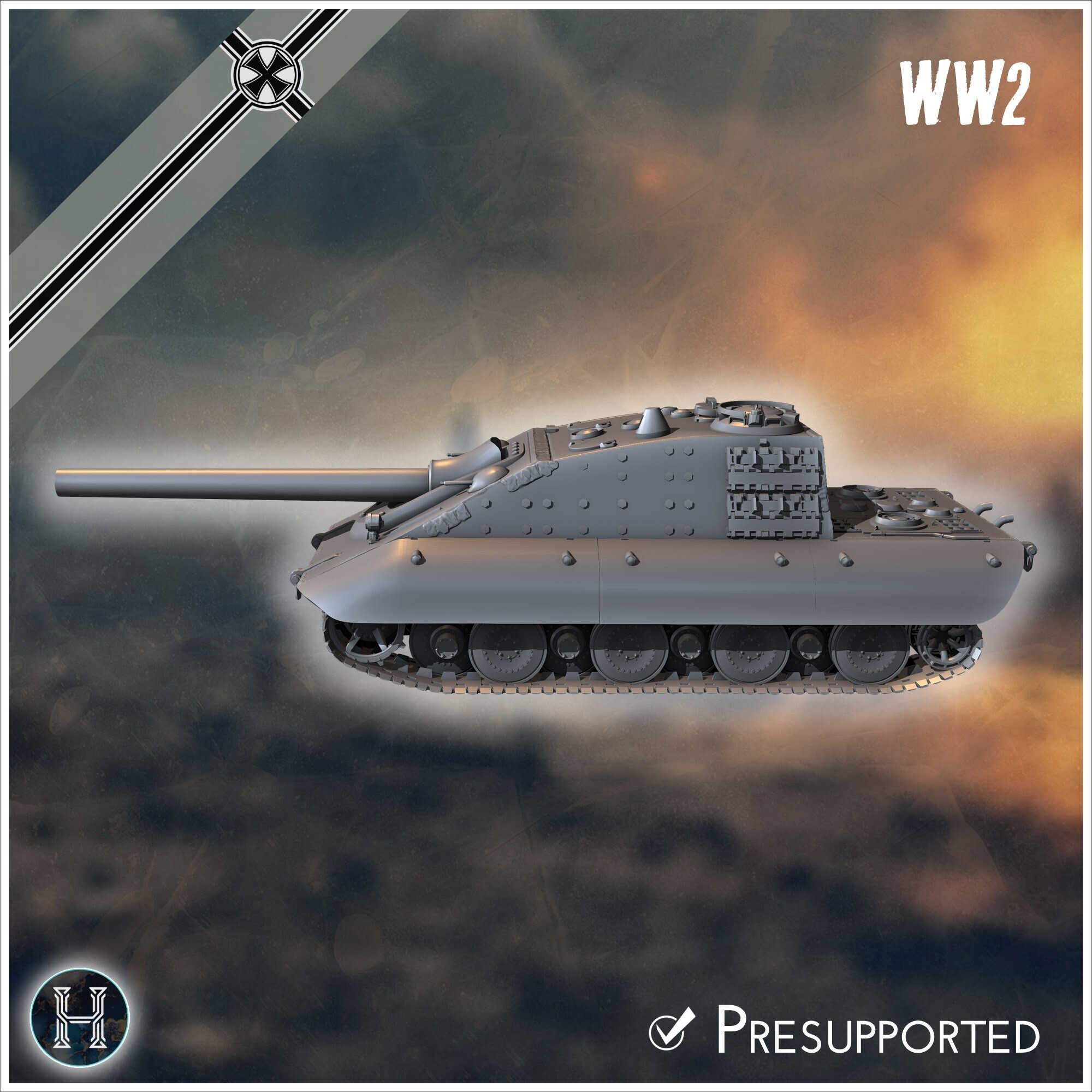 🔫 E-100 Sturmpanzers 210mm Entwicklung assault gun - Germany Eastern ...
