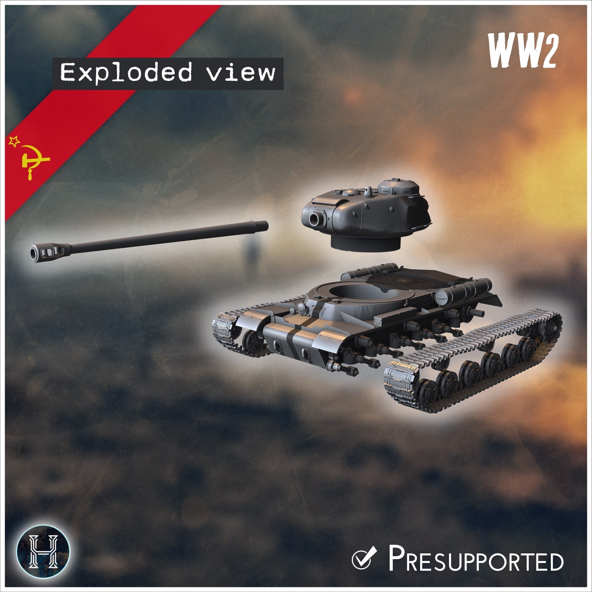 🪖 IS-2 1943 heavy tank - Soviet army WW2 Second World East front ...