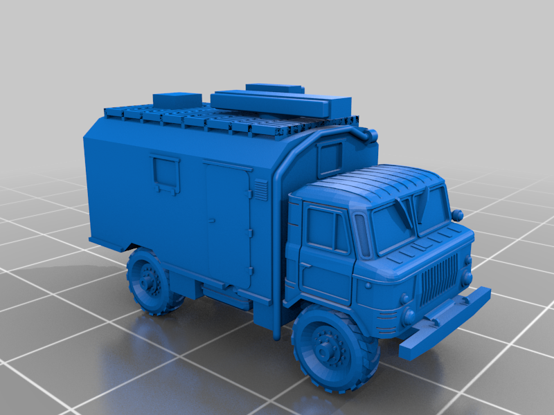 📦 GAZ 66 - RPS-6 (1RL234) Vector, Twin Box ELINT・Free STL File for ・Cults
