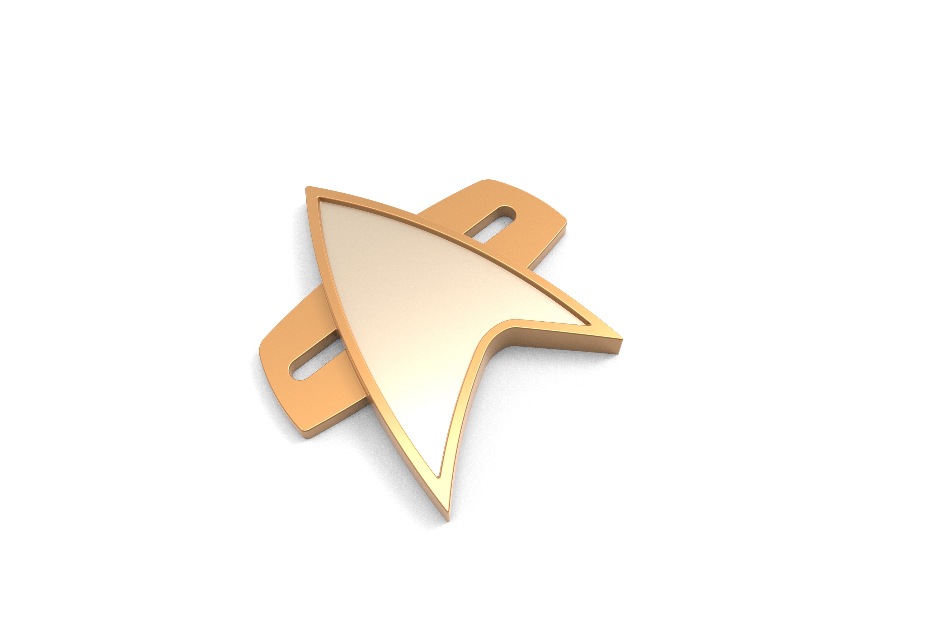 Smiffys Insignia De Star Trek Voyager, Accesorio De Disfraz Oficial Para Adultos, Replica De La Flota