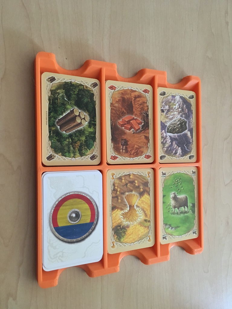 Free STL file Catan Resource Card Holder ♟ (OBJ)・3D print object to