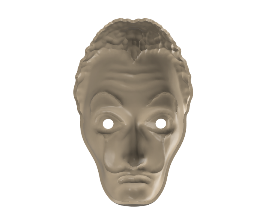 STL file Salvador Dalí's mask - La casa de papel 🎃・Model to download ...