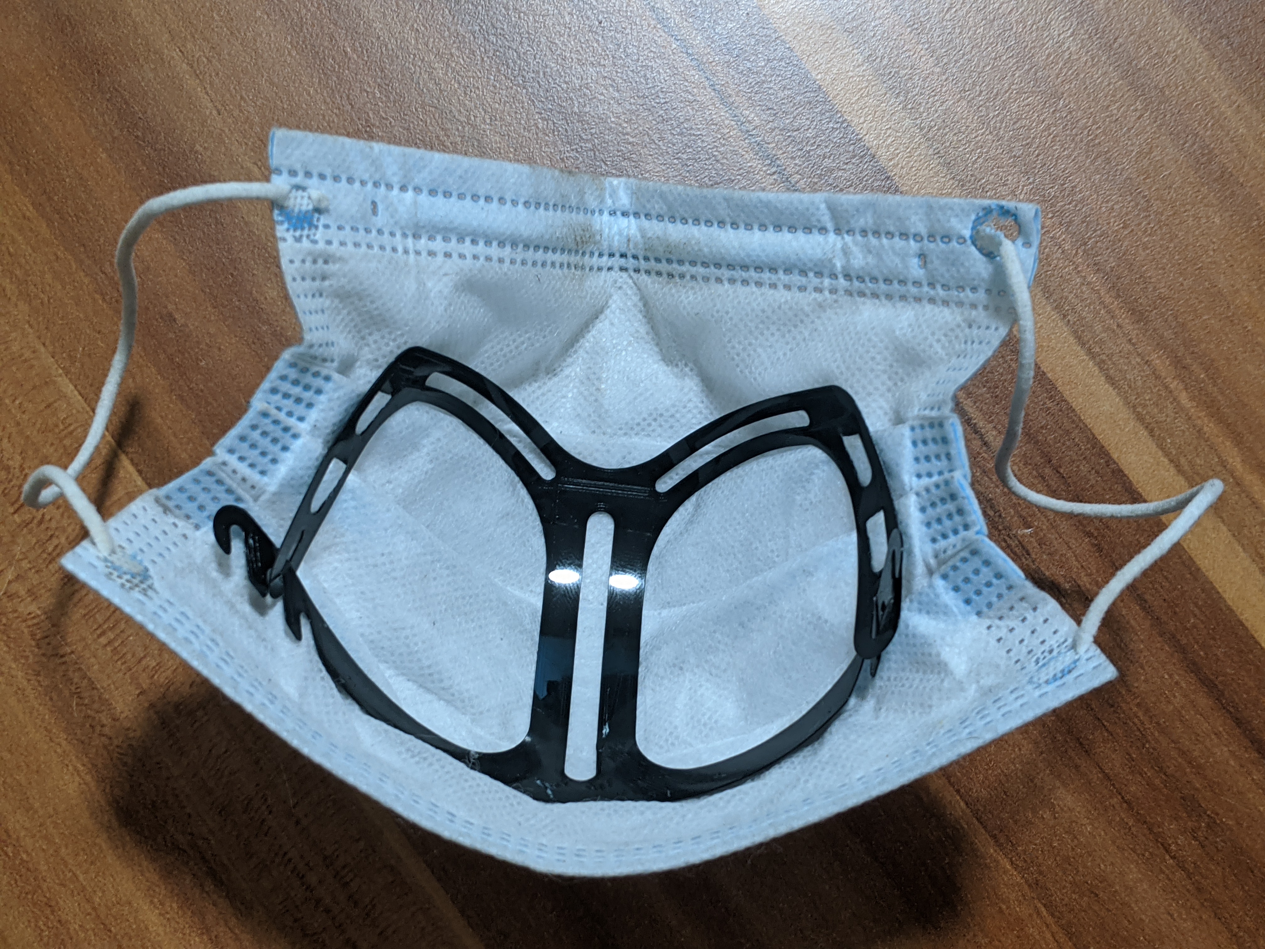 3D print Covid19 Mask Breather Remix (Laser Cuttable, Easy print, Hooks ...
