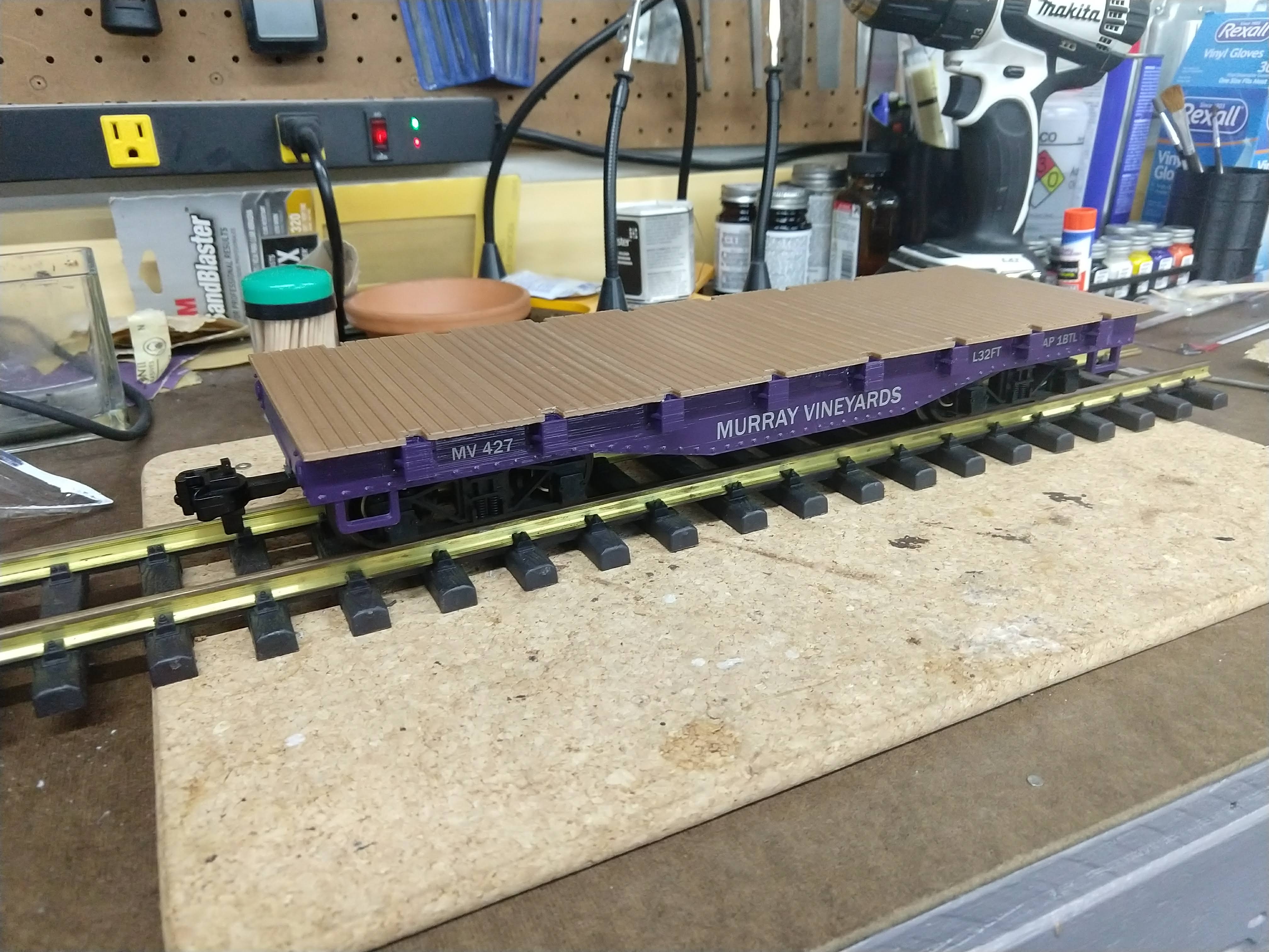 1:29 G Gauge 32' Flat Car