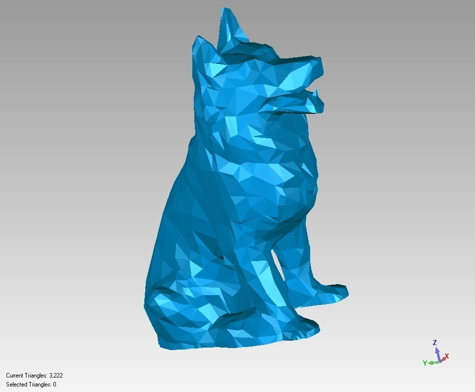 Archivo STL gratis lobo low poly 🌐 ・Plan imprimible en 3D para ...