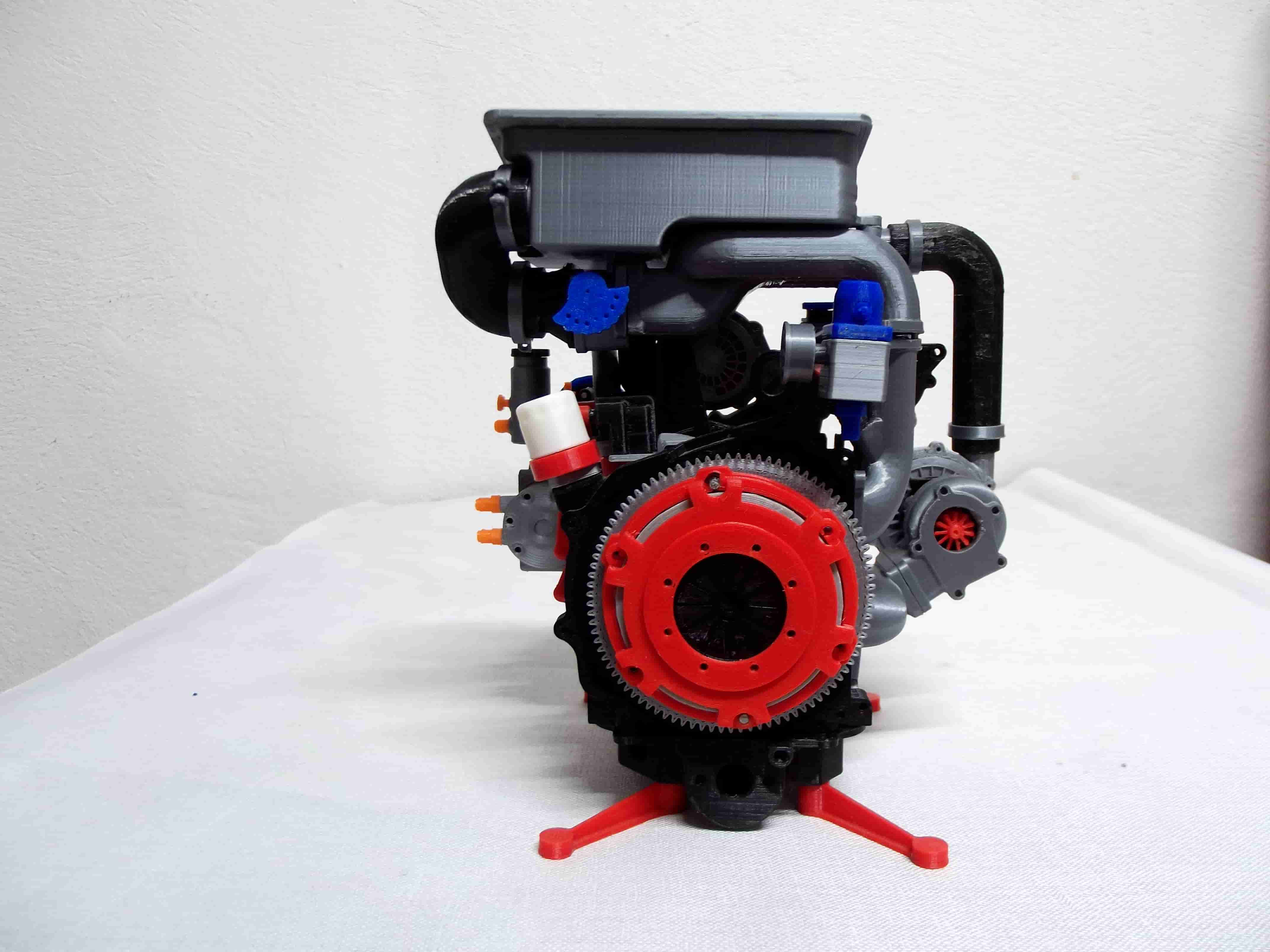 Motor Rotative Rx7 Mazda RX7 Motor rotativo Wankel 13B-REW Remix imprimible en 3D・Cults