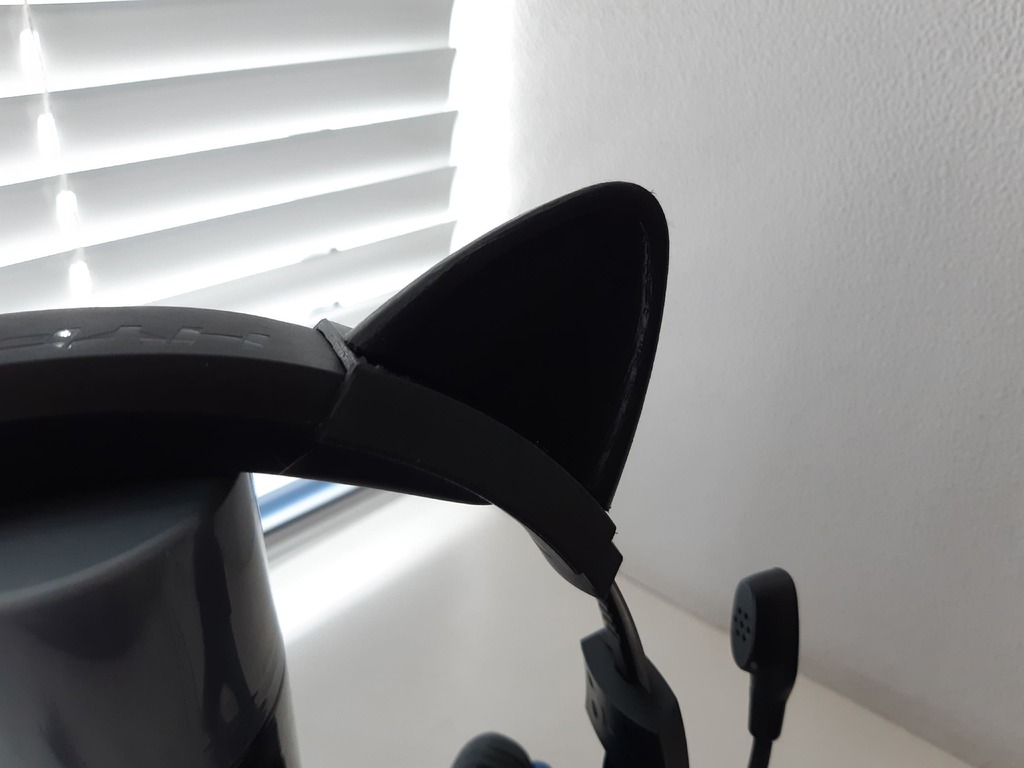 Free 3D file Detachable Headphone Cat Ears for HyperX Cloud Stinger 🎧