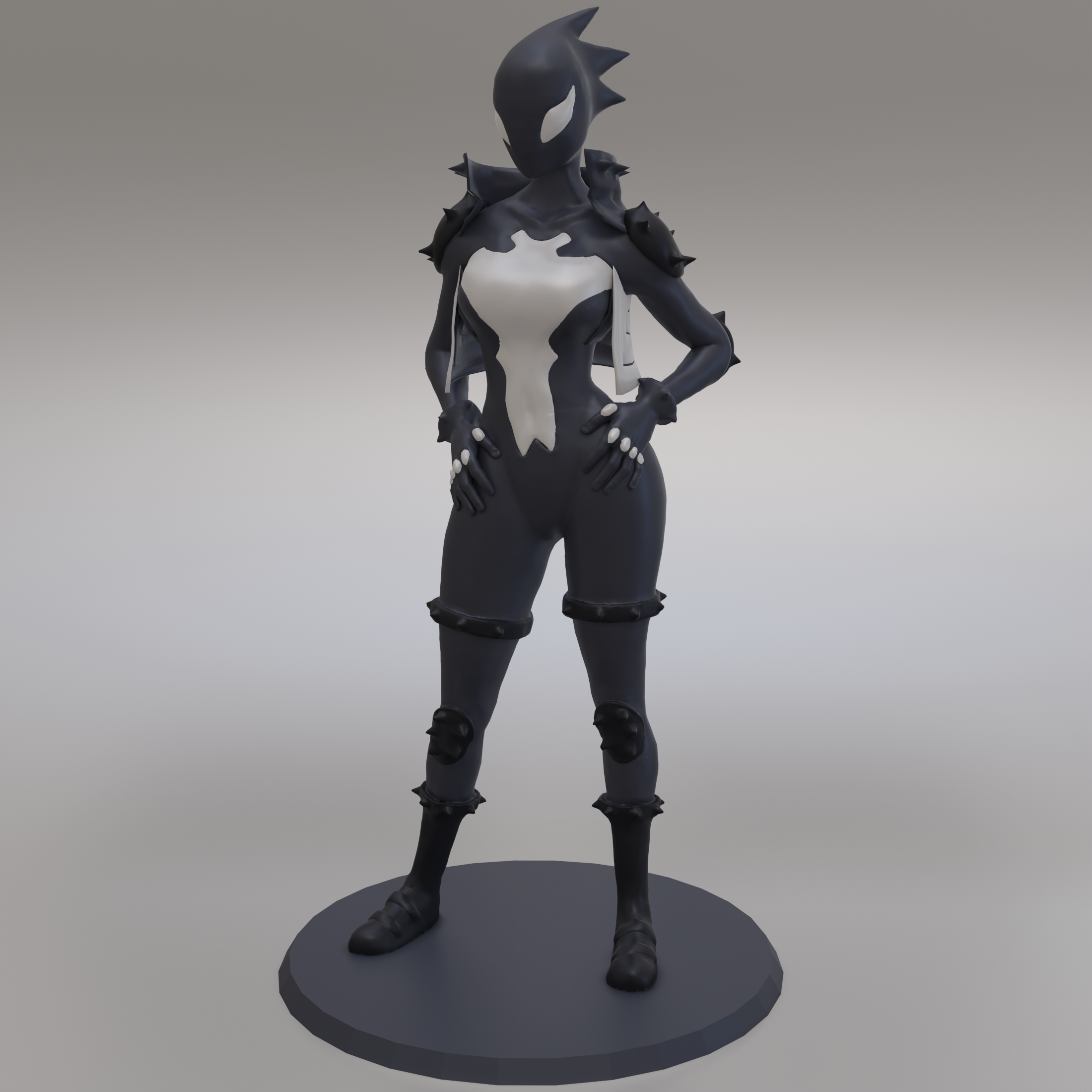 🗿 She Venom Sculpture・Archivo STL para ・Cults