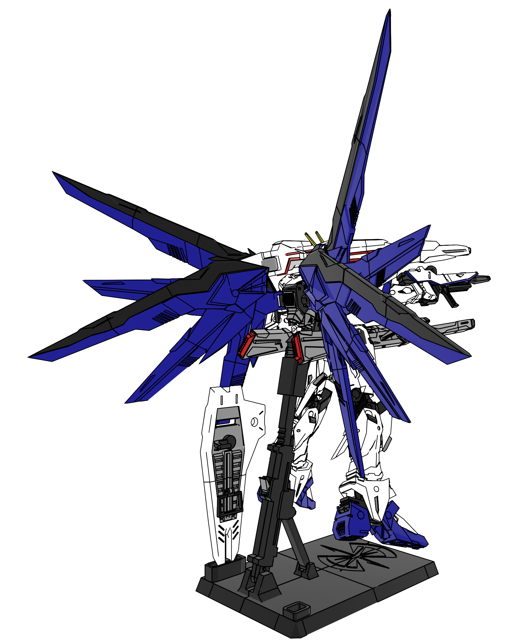 🤖 1/60 Freedom Gundam ZGMF-X10A・Free 3D File for 3D printing・Cults