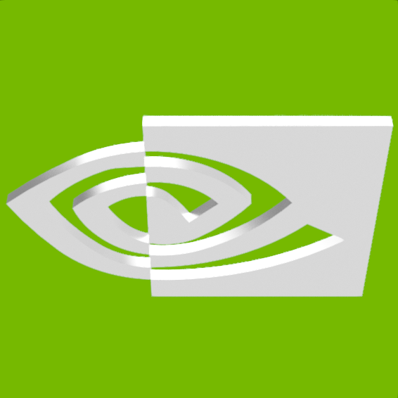 👽 nvidia 3d logo・ STL File for ・Cults