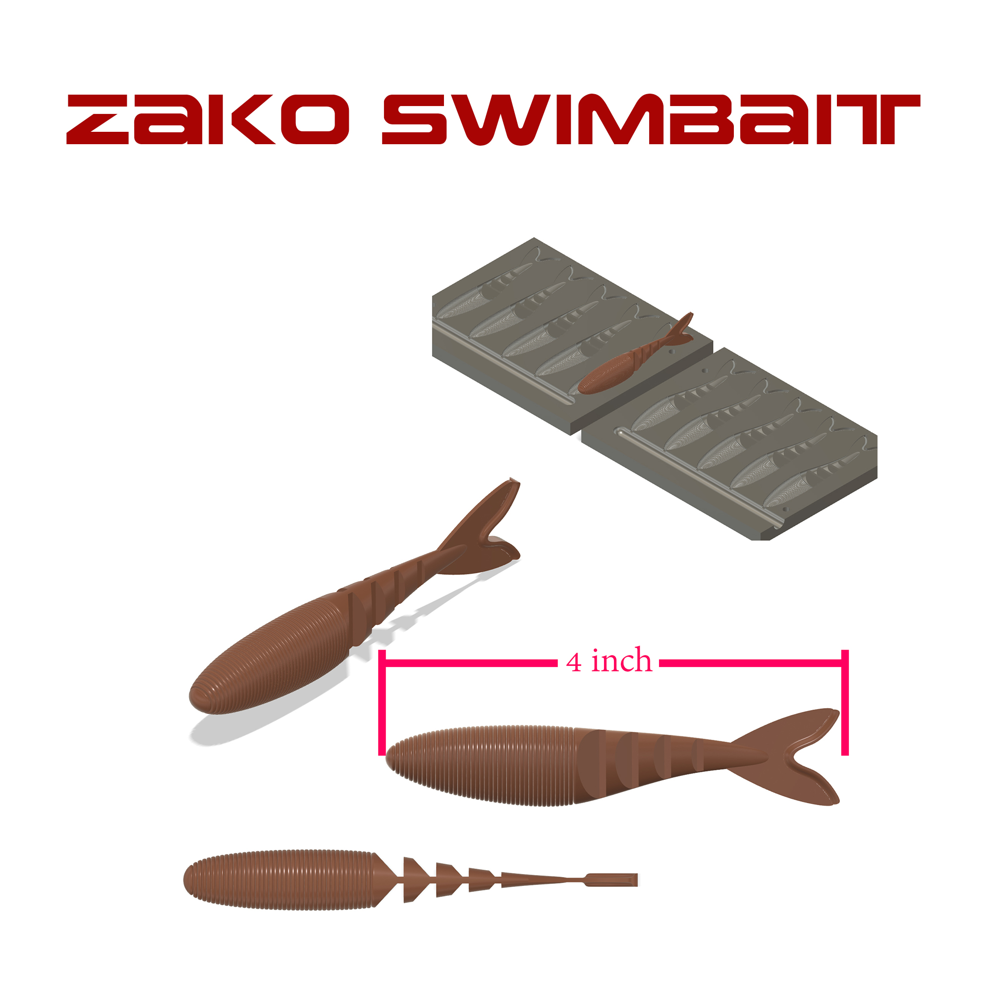 52m fishing lure GH52 BAT A FRY