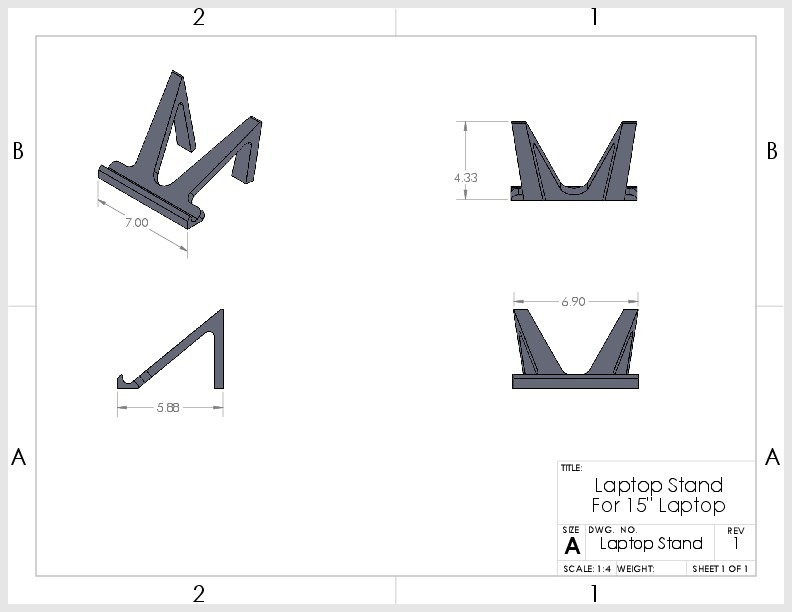 💻 Laptop Stand・Free 3D File for ・Cults