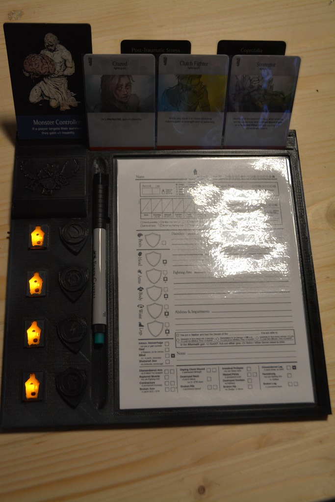 Free 3D file Kingdom Death Monster Survivor Board with LED 👹 ・3D print ...