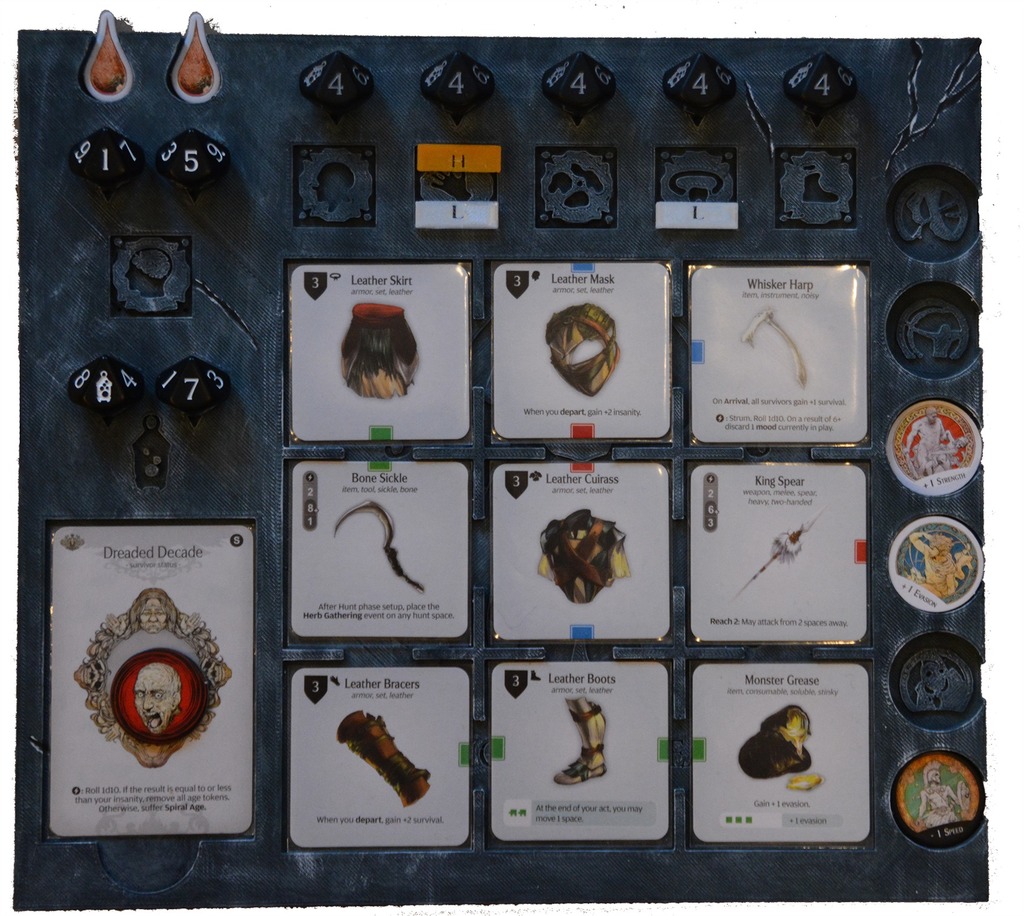 Free 3D file Kingdom Death Monster Gear Grid 👹 ・3D printing template to