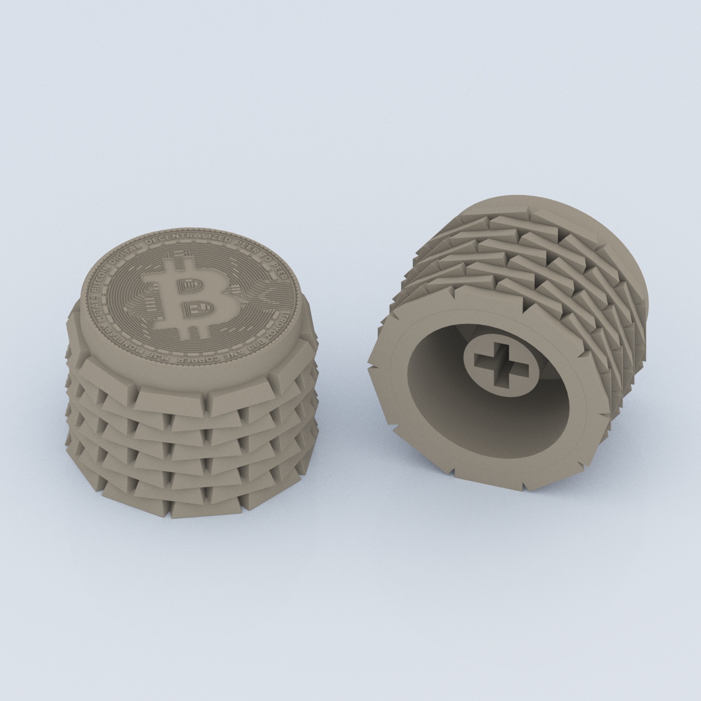 🔑 Tampa de chave Bitcoin・Arquivo STL para ・Cults