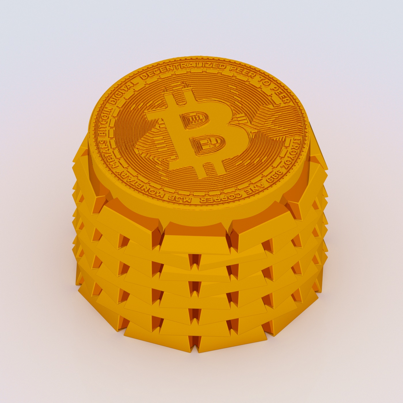 🔑 Tampa de chave Bitcoin・Arquivo STL para ・Cults