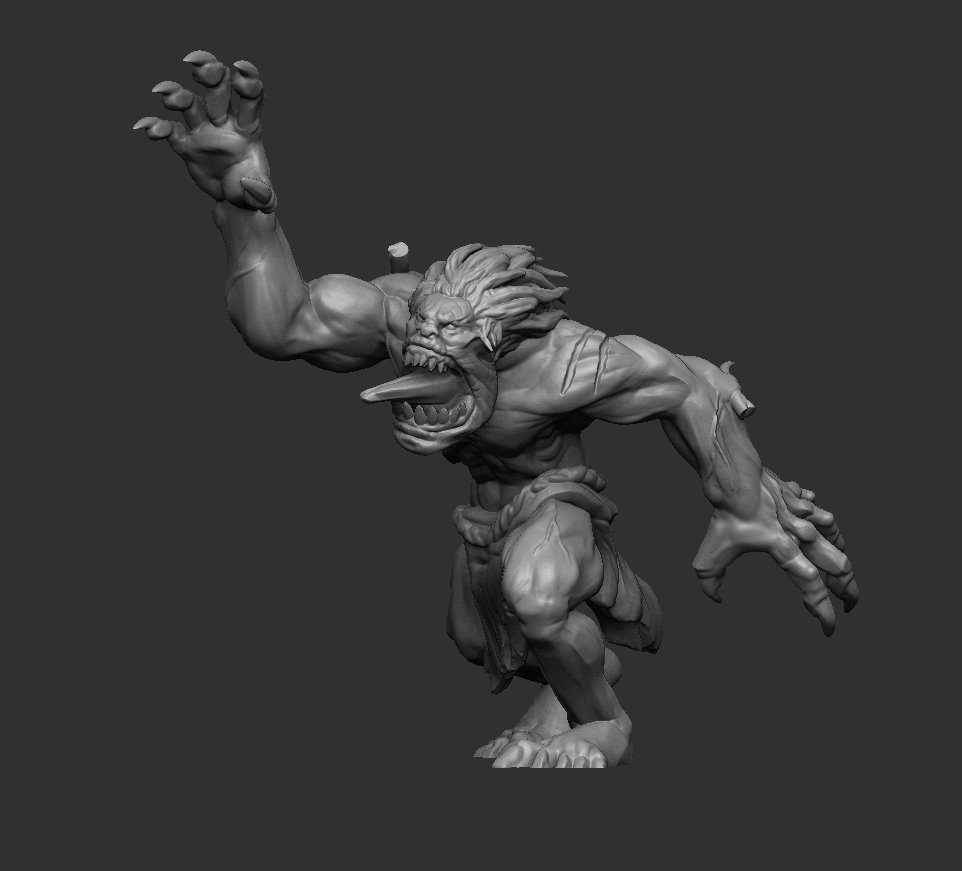 👹 Feral Ogre Set・ STL File for 3D printing・Cults