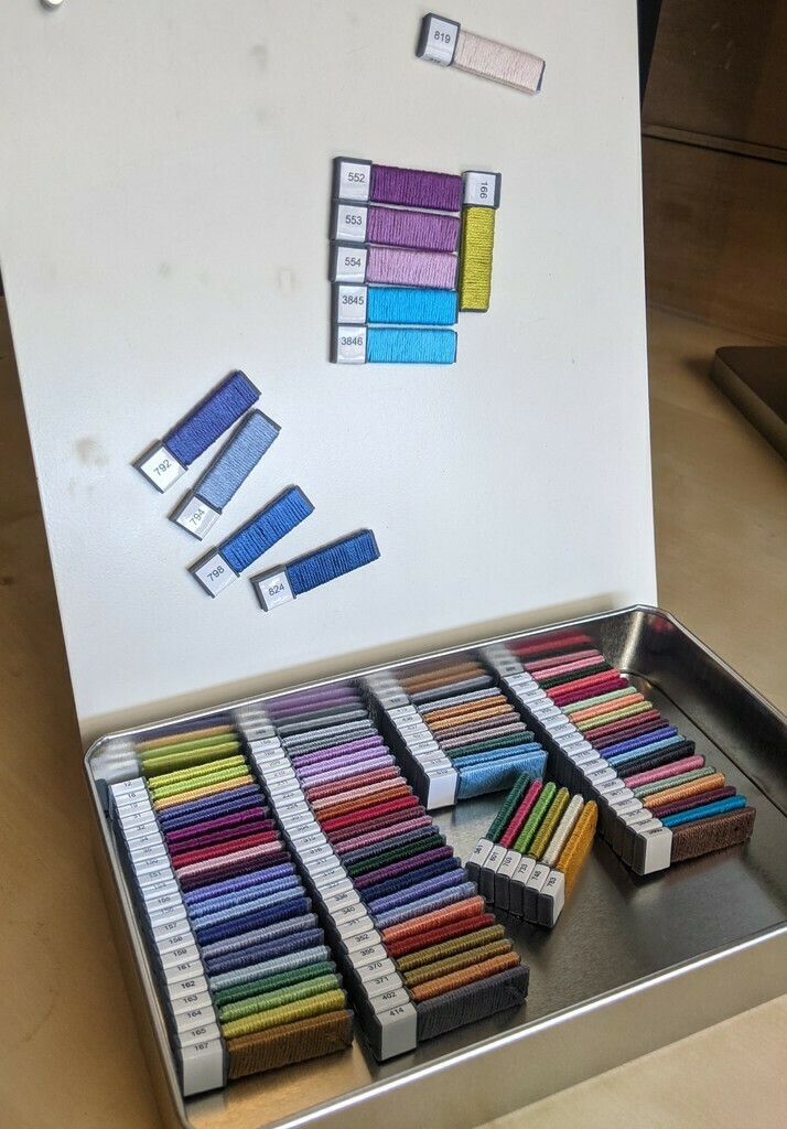 🧲 Magnetic Modular Embroidery Floss Color Swatches・Free 3D File for ・Cults