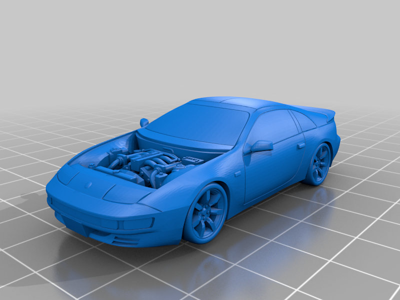🚗 Nissan 300ZX (Z32) 1:64th scale・Free STL File for ・Cults