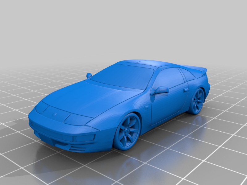 🚗 Nissan 300ZX (Z32) 1:64th scale・Free STL File for ・Cults