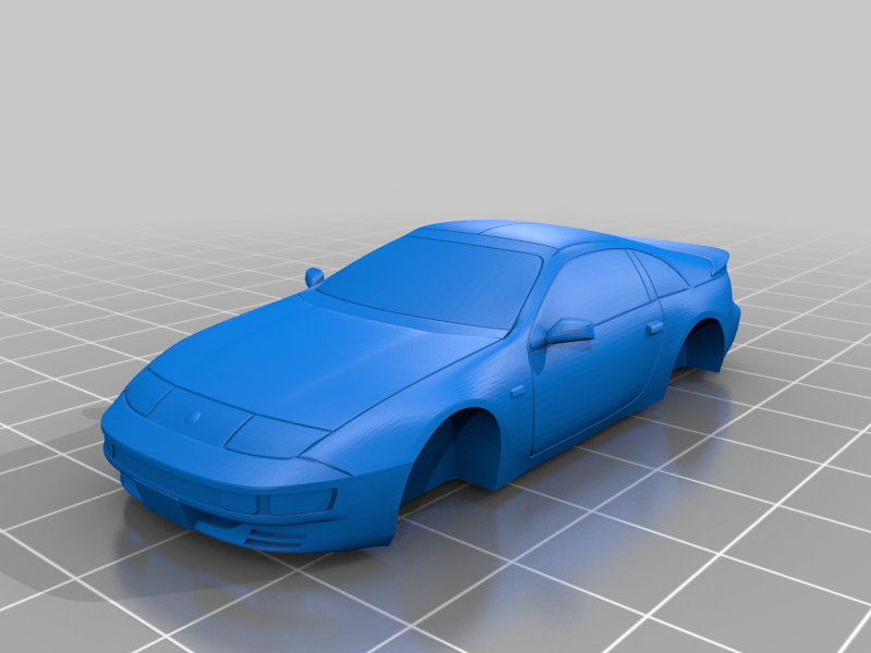 🚗 Nissan 300ZX (Z32) 1:64th scale・Free STL File for ・Cults