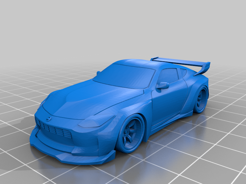 🆕 New Nissan 400Z (Z34) with Aero parts・Free STL File for