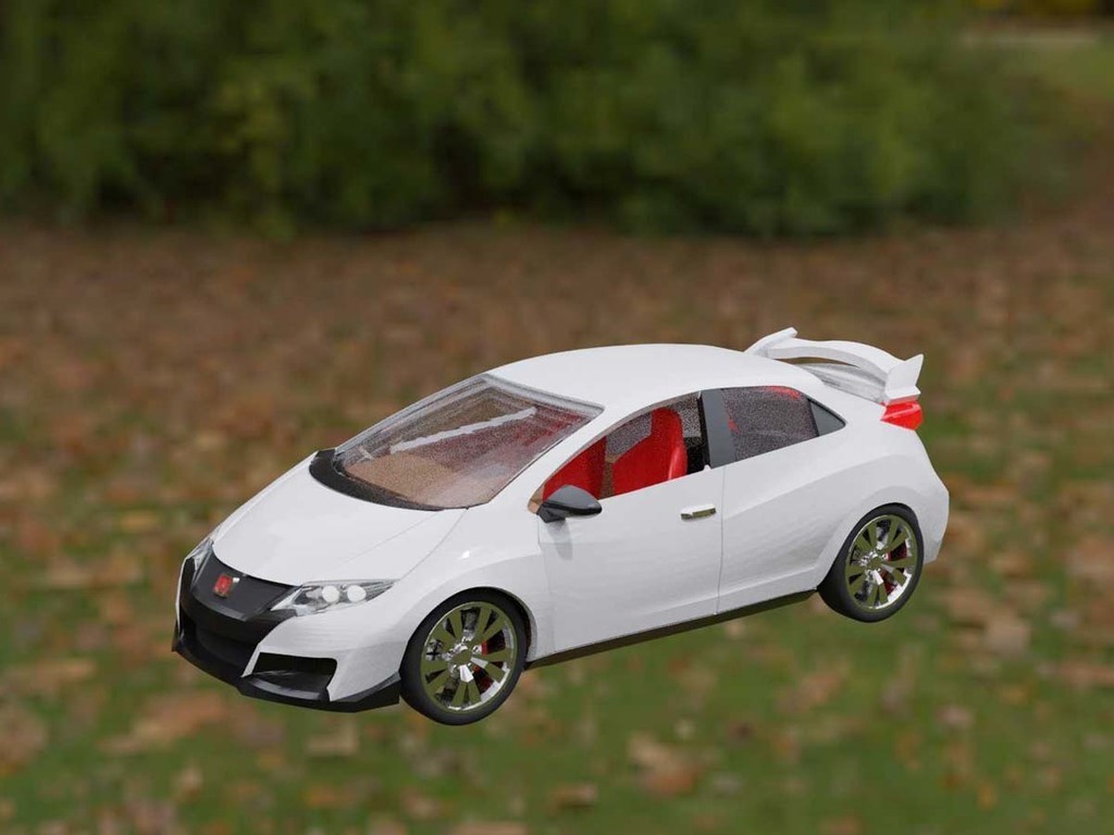 Type R Dxf 🎲 Civic Type R 2015・Free STL File for ・Cults