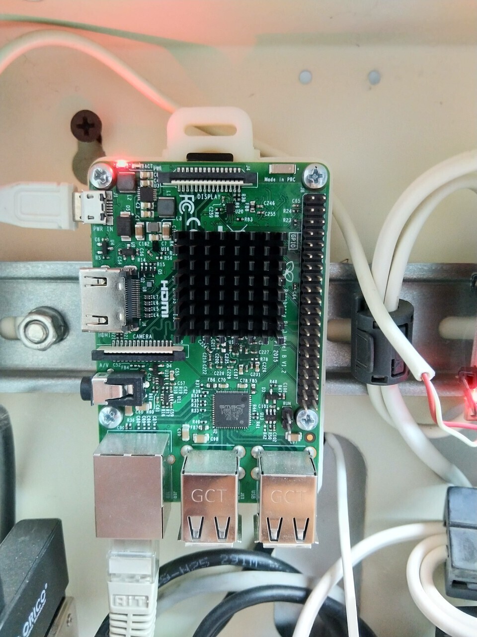 Raspberry Pi 3 DIN rail mount