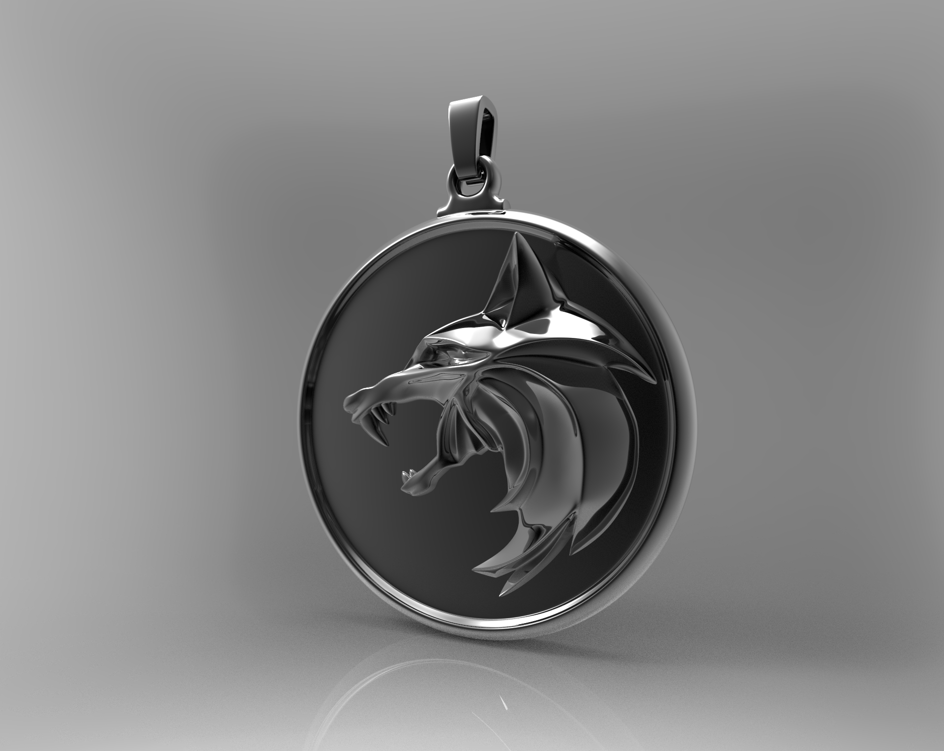 📽️ the witcher necklace・ STL File for ・Cults