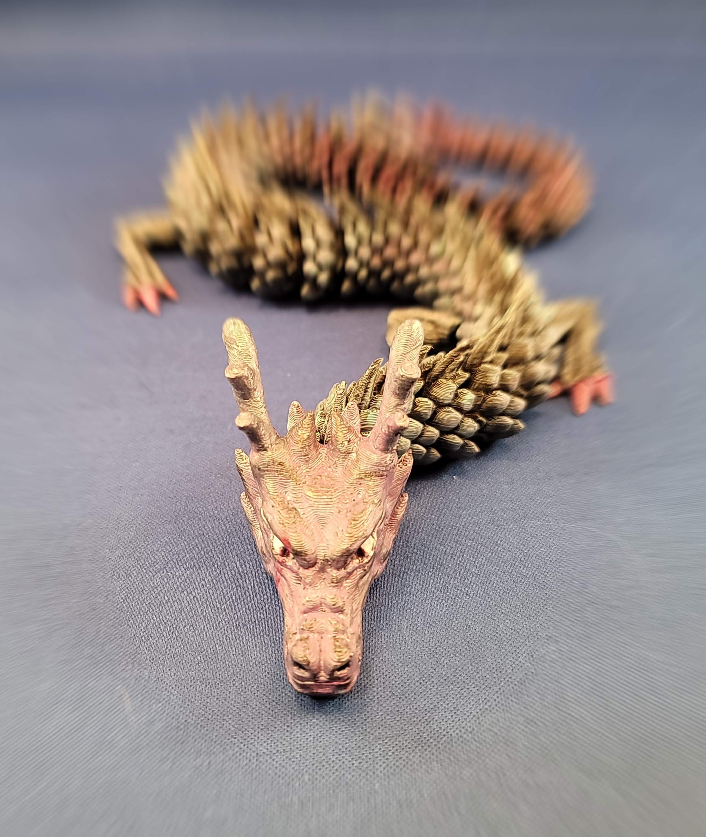 Работа Шарнирный дракон, напечатанная в формате 3D • Сделано на 3D ...