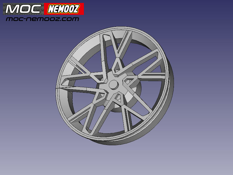 🧱 RIMS BRICK TECHNIC BUGATTI DIVO・ STL File for ・Cults