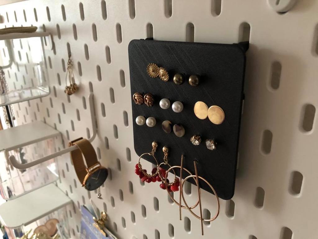 IKEA SKADIS Ohrringhalter / OrganizerKostenlos 3D Datei fr Cults