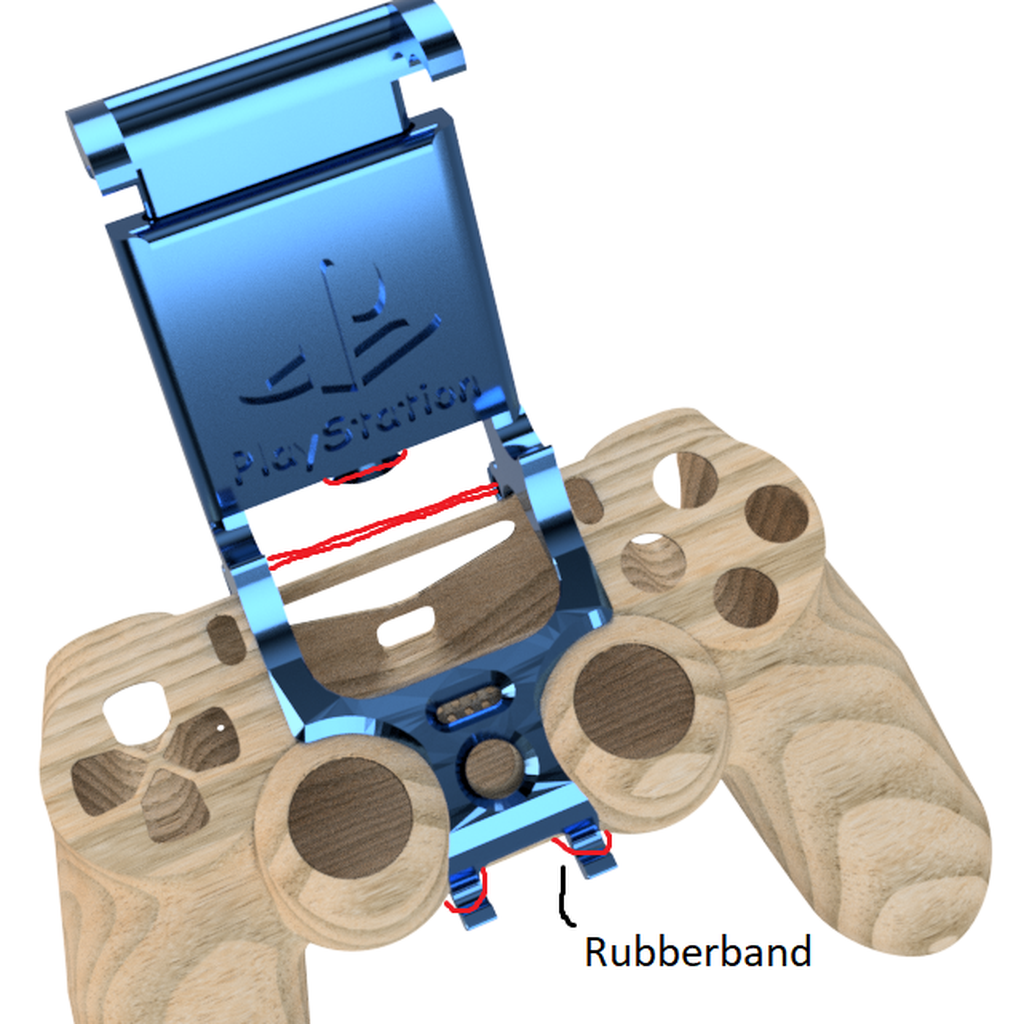 STL file PS4 Controller Phone Mount Universal 📞 ・3D printing model to