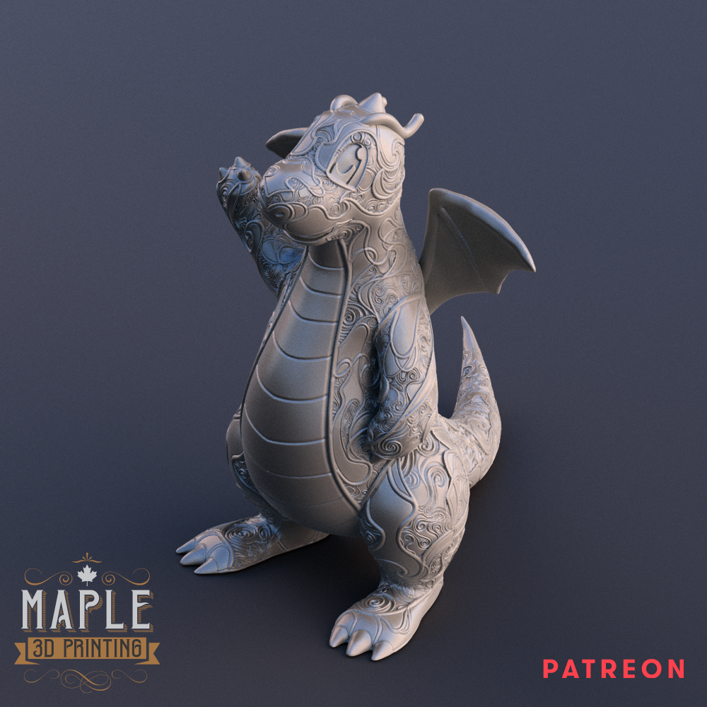 Ornamental Pokémon - Dragonite by Maple 3D Printing