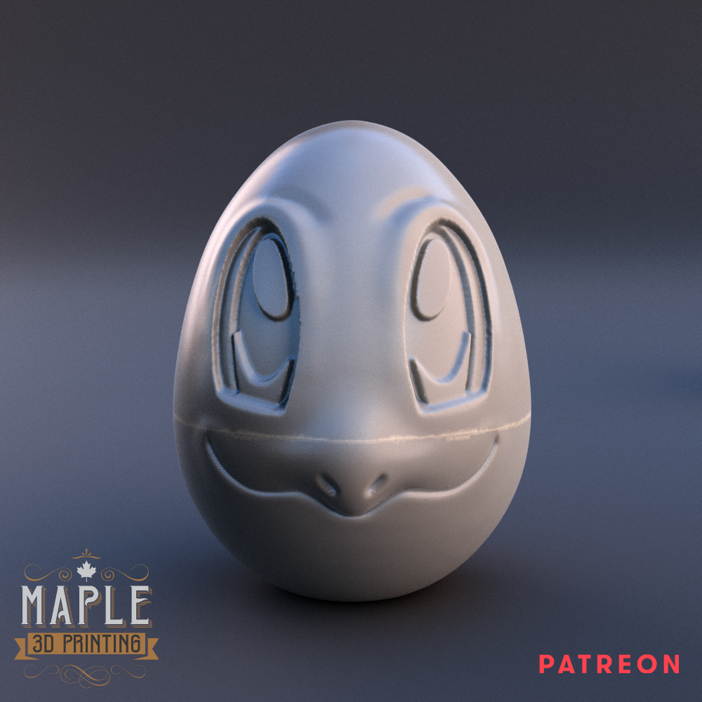 Pokémon Easter Egg - Squirtle by Maple 3D Printing
