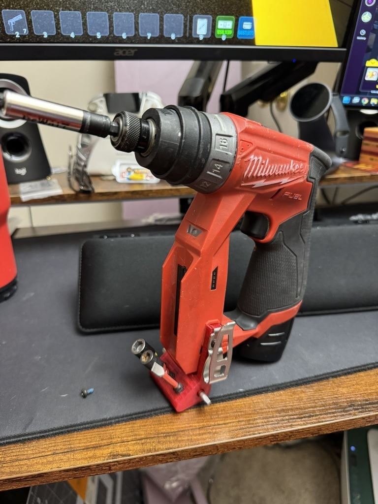 ⛽ Milwaukee FUEL M12 FDDX Drill Stand - Universal・Free 3D File for ・Cults