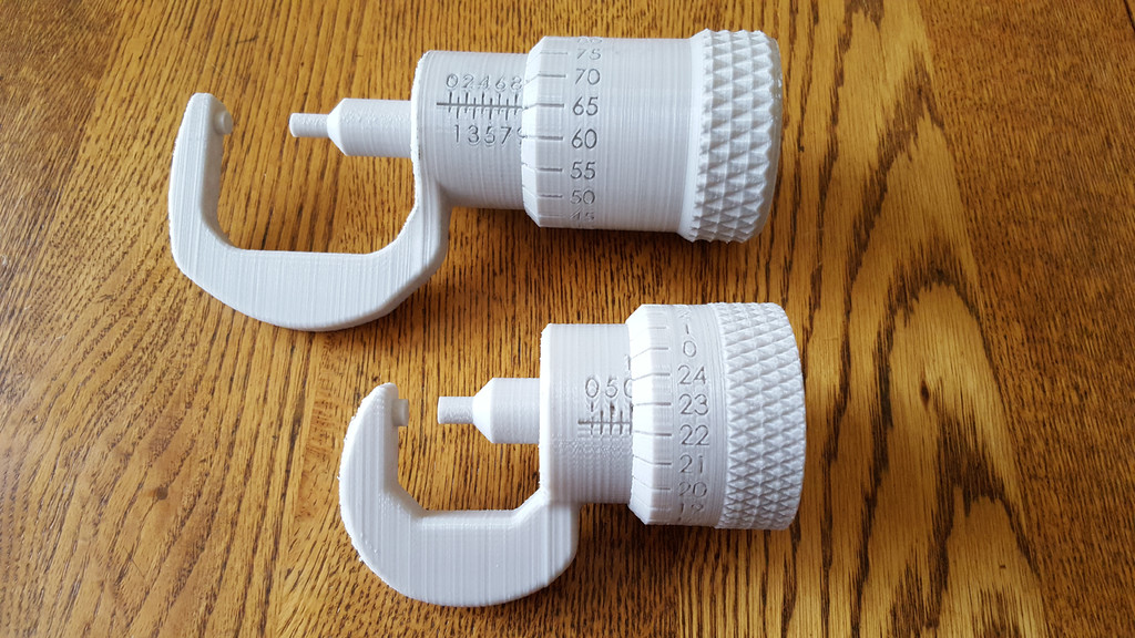 🛠️ Micrometer Set Inch/Metric・Free 3D File for ・Cults