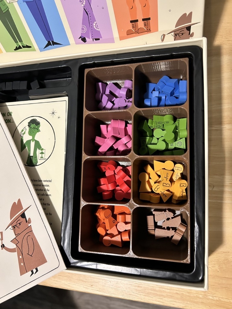Free STL file CULTivate Board Game Insert Insert Meeple Organization