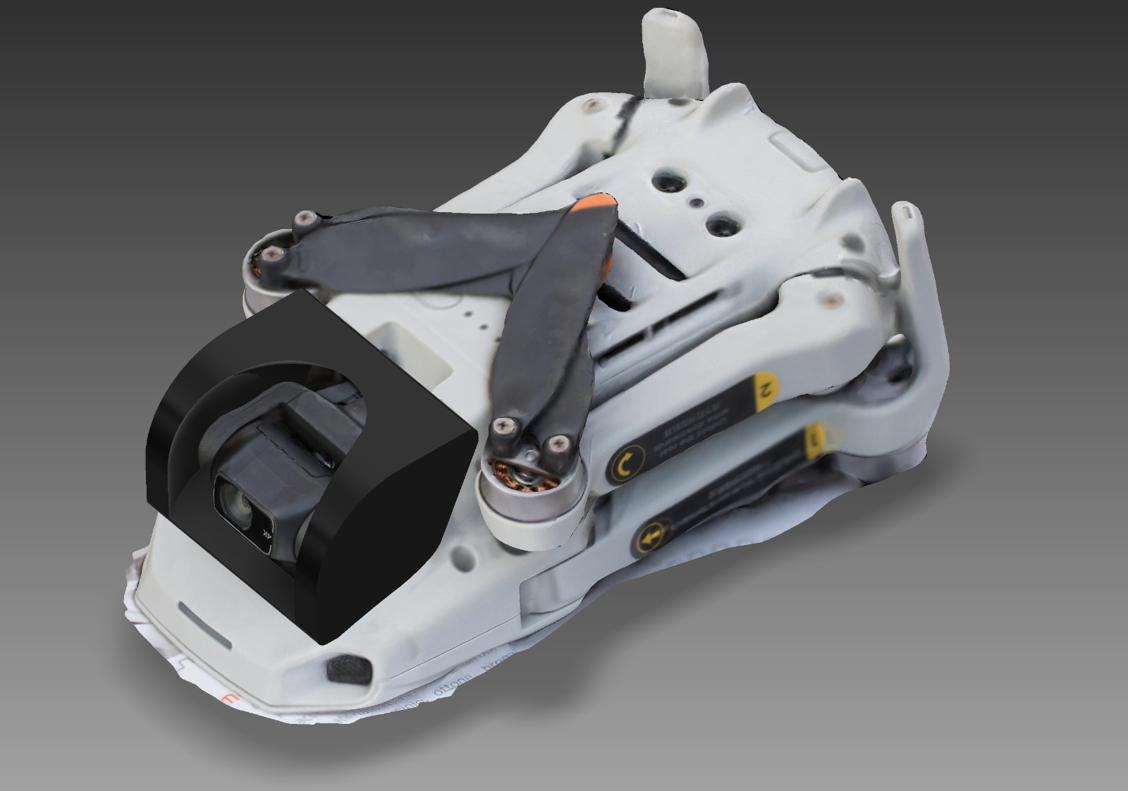 👽 Para-choques para cardan Dji Mini 2・Arquivo STL para ・Cults