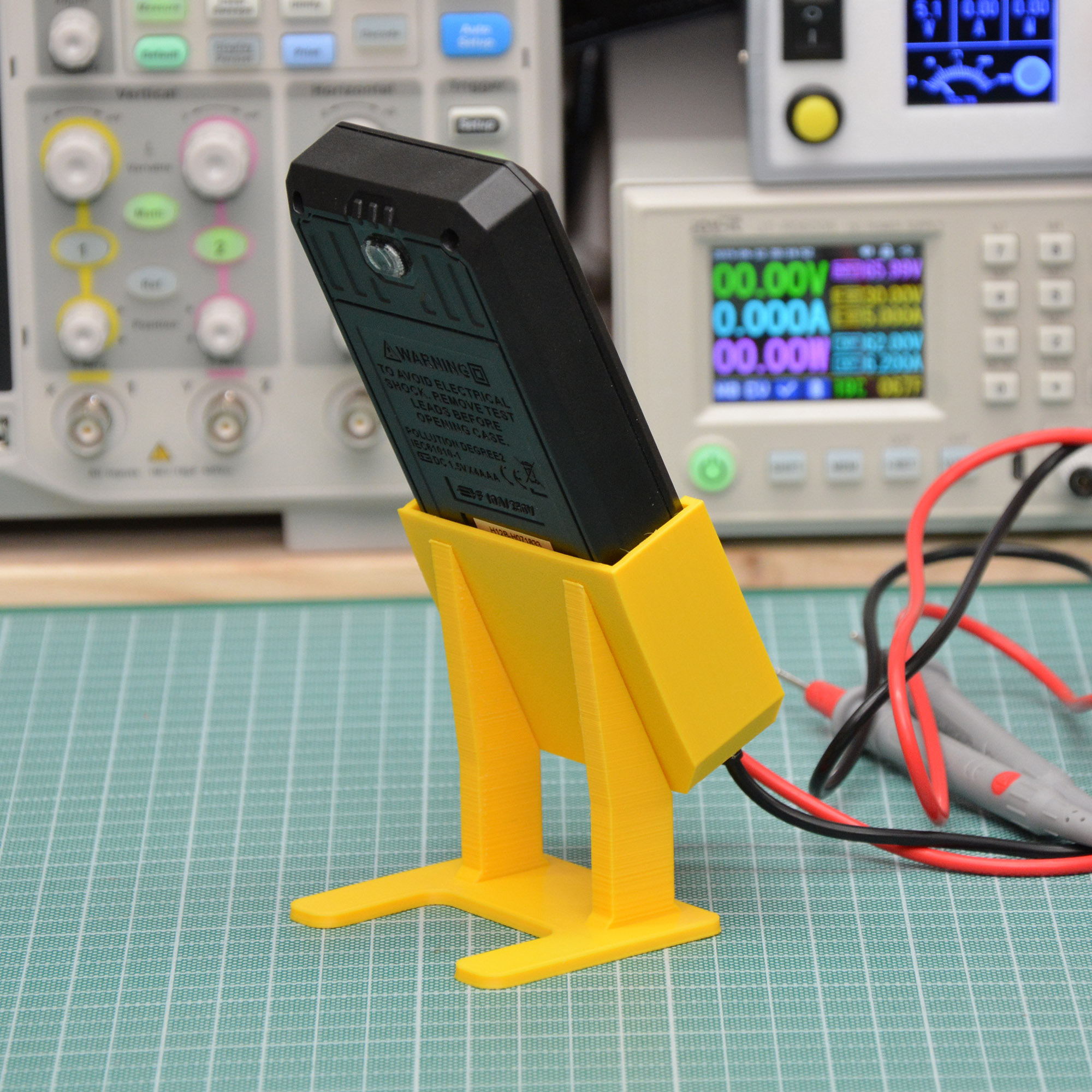 STL file Digital Multimeter Kaiweets KM601 and ST600Y desk stand ...